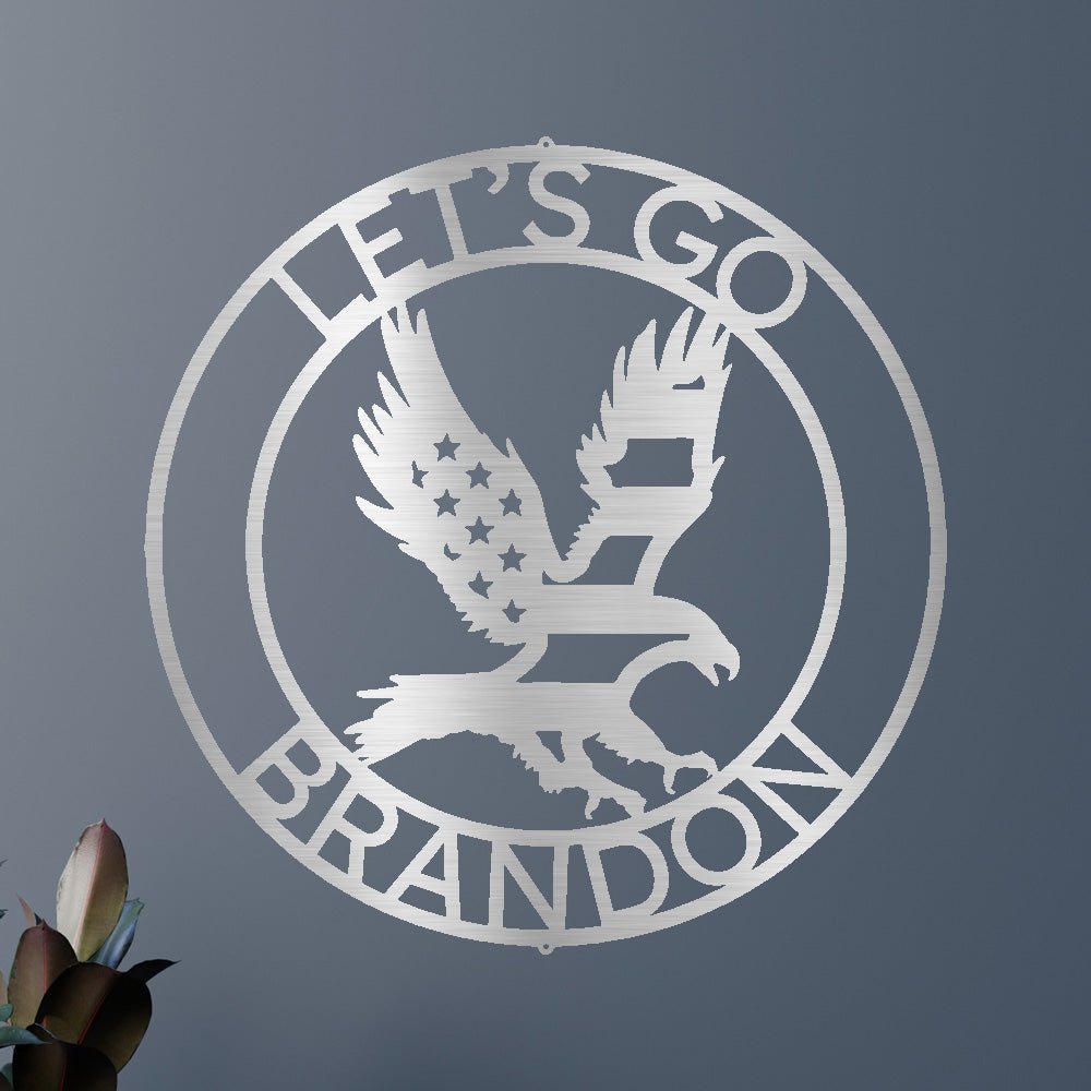 Let's Go Brandon Personalized Gifts - Custom Metal Sign