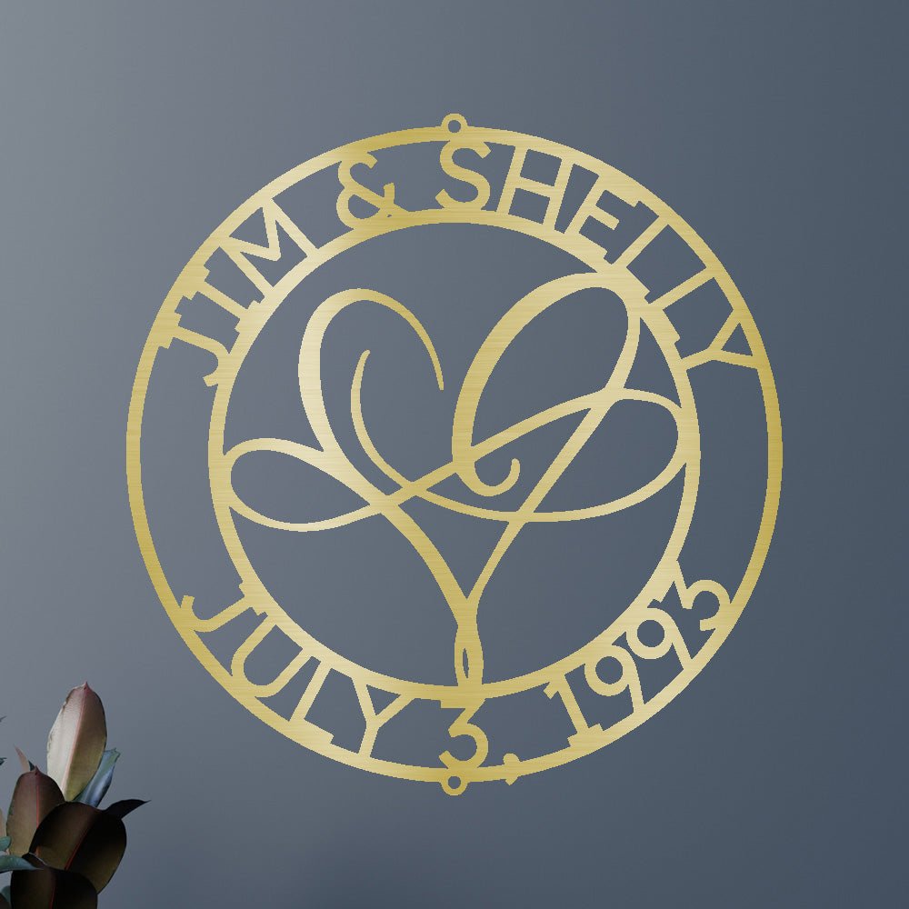 Infinite Love Personalized Gifts - Custom Metal Sign