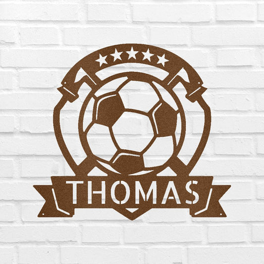 Soccer Plaque Personalized Gifts - Custom Metal Sign