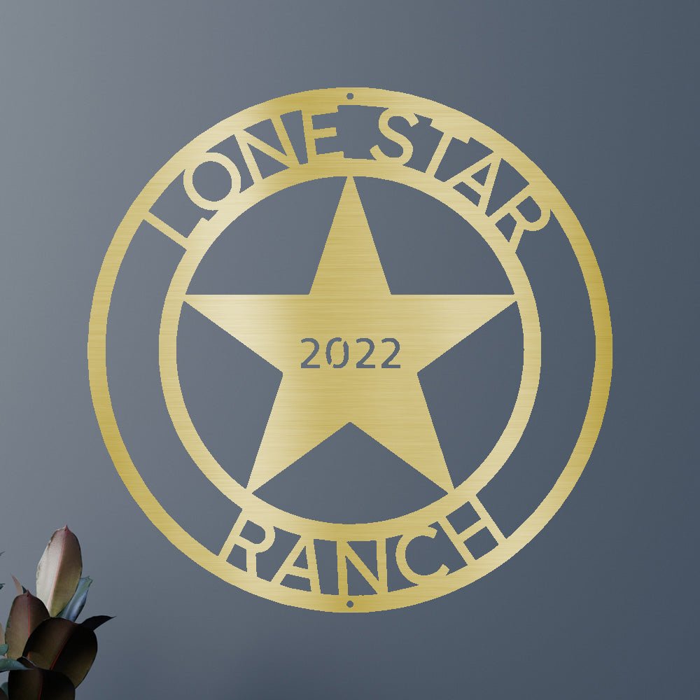 The Lone Star State Texans Personalized Gifts - Custom Metal Sign