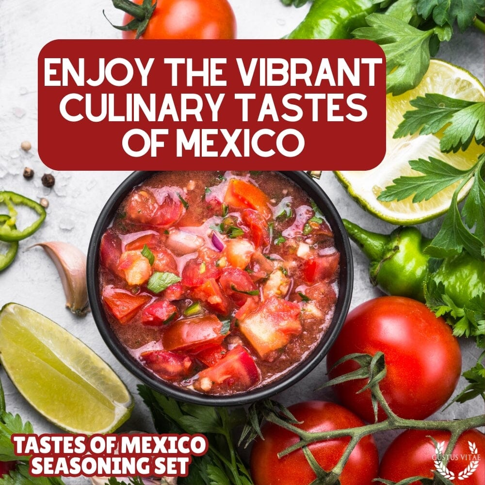 Mexican Seasoning Gift Set - Tastes of Mexico - Artisanal Spice Blends Six Pack