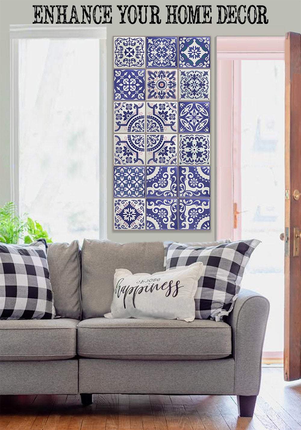 Mexican Tile Colorful - Canvas