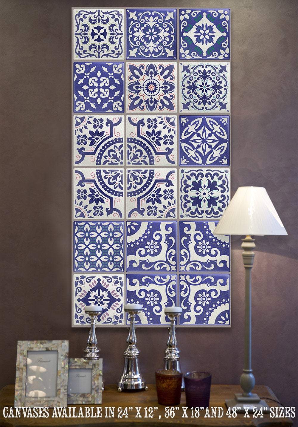 Mexican Tile Colorful - Canvas