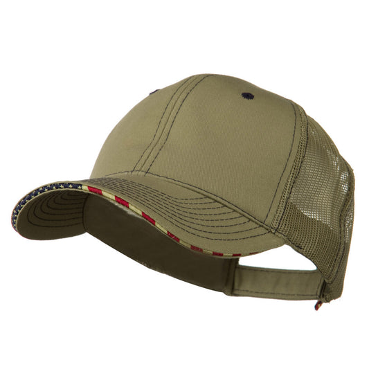 6 Panel Mesh Flag Mesh Cap