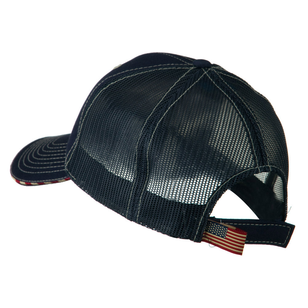 6 Panel Mesh Flag Mesh Cap