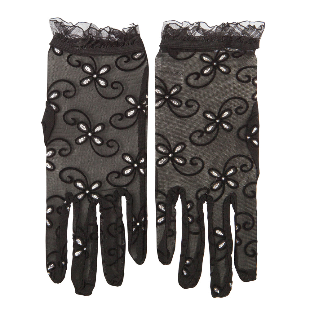 Woman's Glitter Accented Summer Sheer Glove