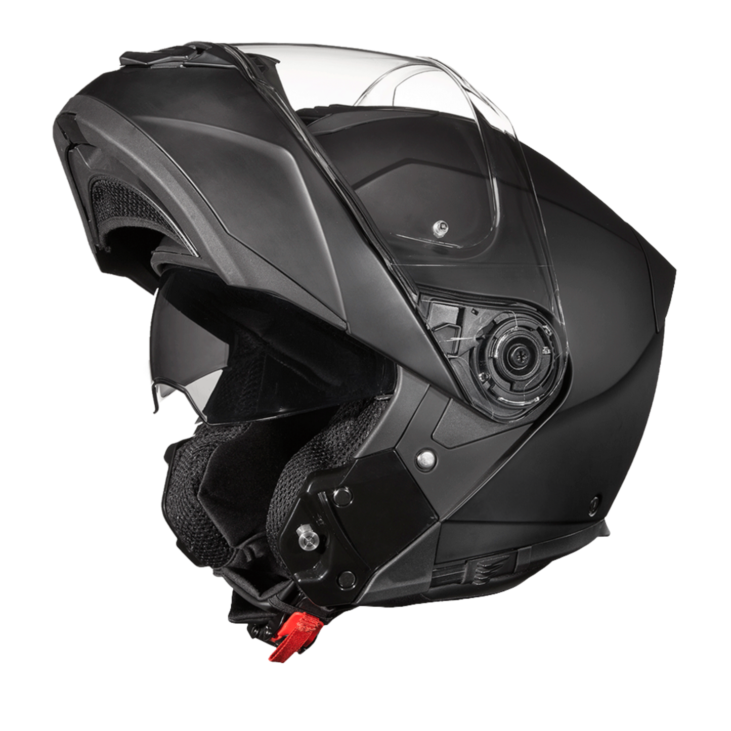 Daytona Glide Modular Motorcycle Helmet - DOT Approved, Bluetooth Ready, Dual Visor, Men/Women/Youth - Dull Black