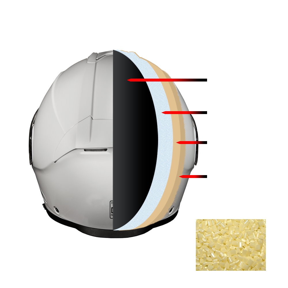 Daytona Glide Modular Motorcycle Helmet - DOT Approved, Bluetooth Ready, Dual Visor, Men/Women/Youth - Hi-Gloss White