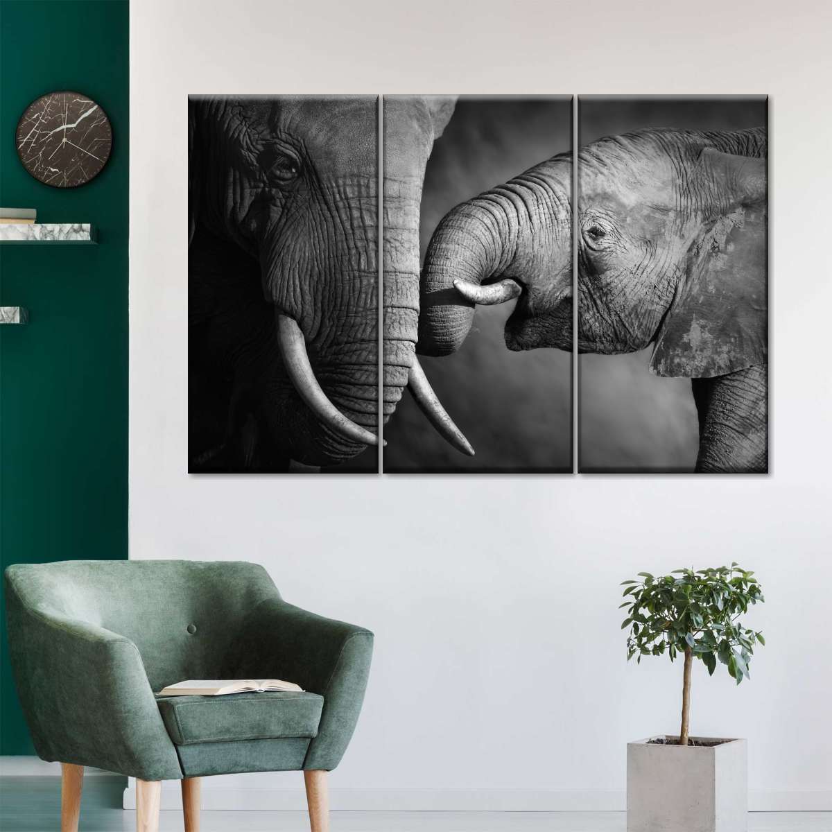 Elephant Affection Wall Art