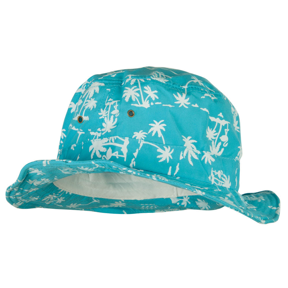Palm Print Wired Bucket Hat