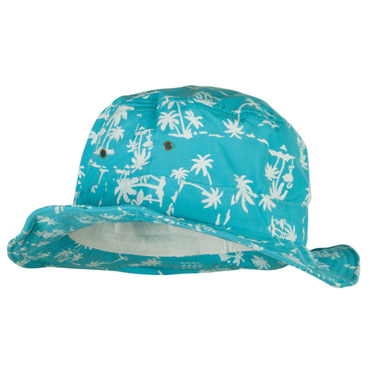 Palm Print Wired Bucket Hat
