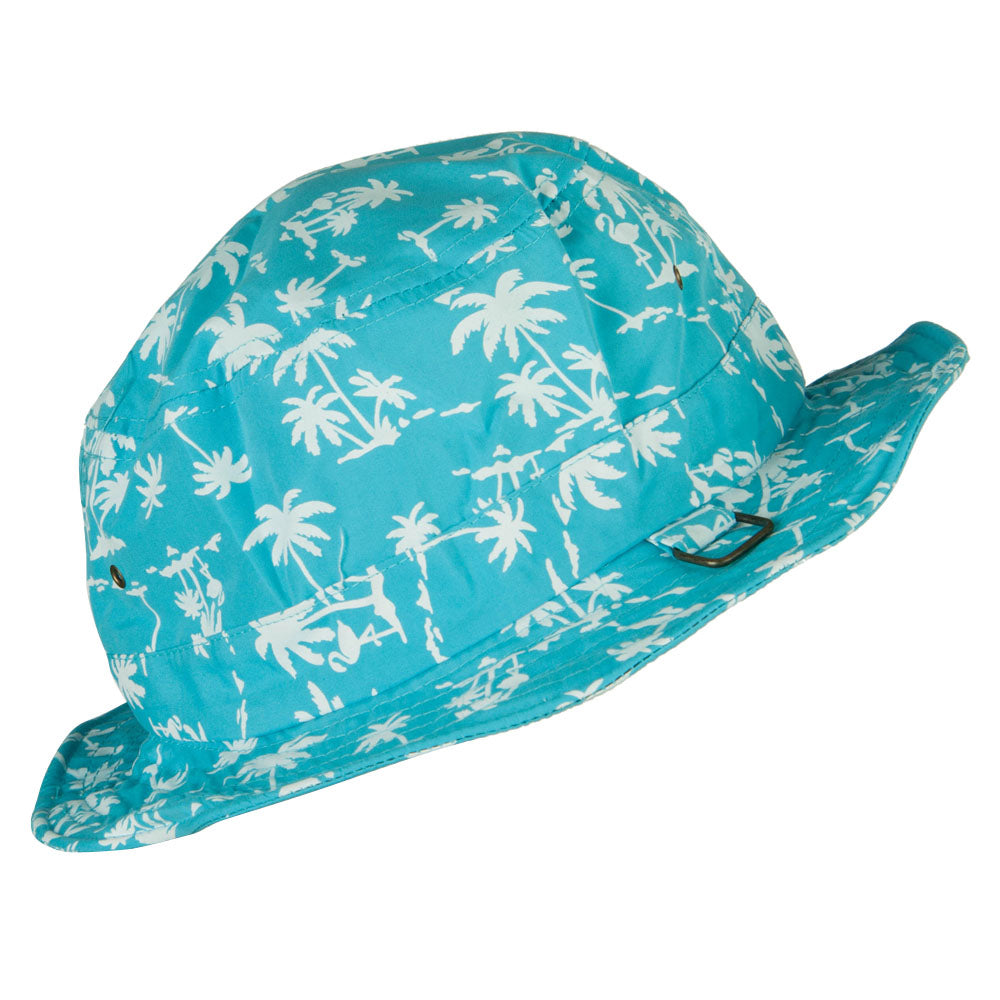 Palm Print Wired Bucket Hat