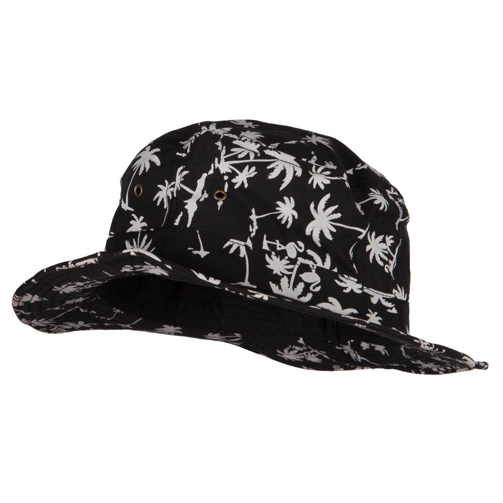 Palm Print Wired Bucket Hat