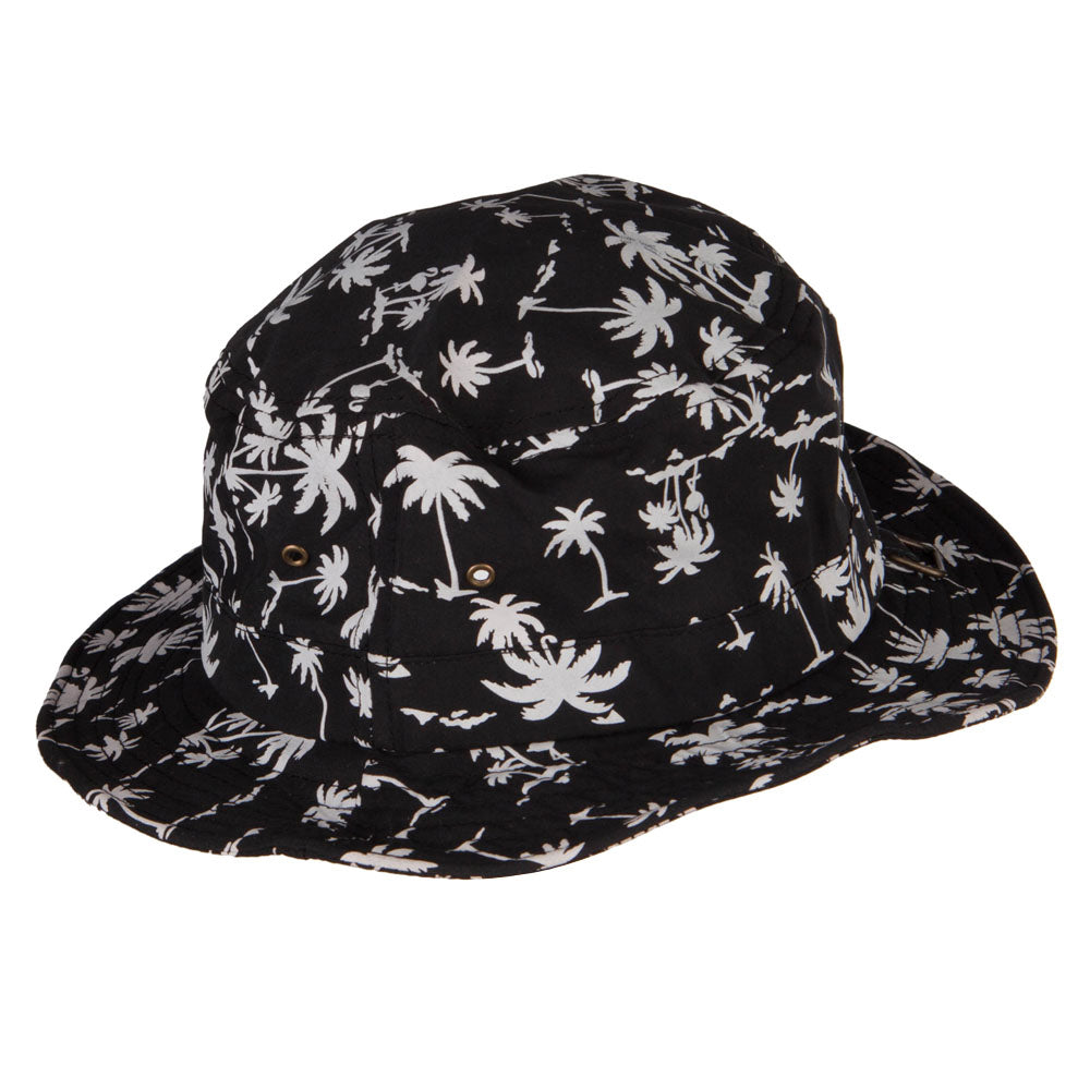 Palm Print Wired Bucket Hat