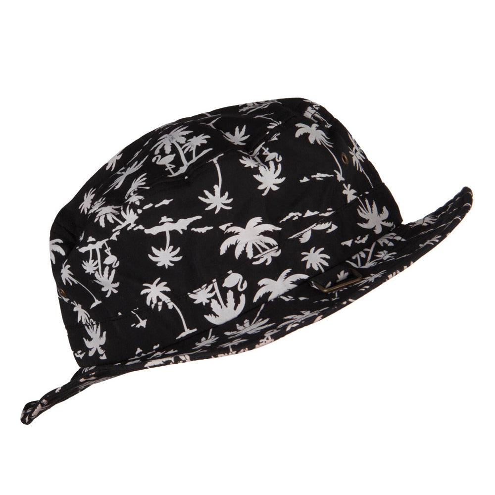 Palm Print Wired Bucket Hat