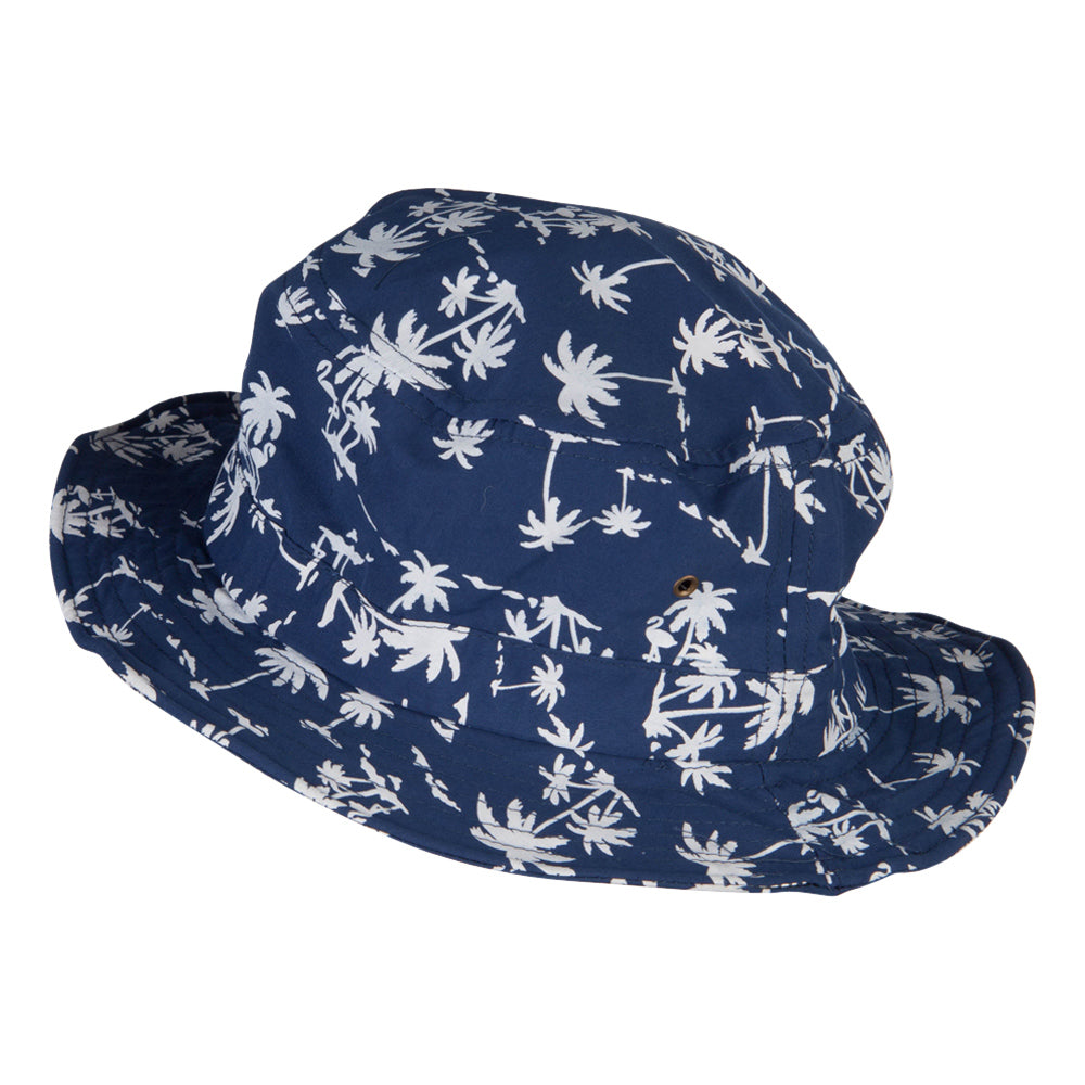 Palm Print Wired Bucket Hat