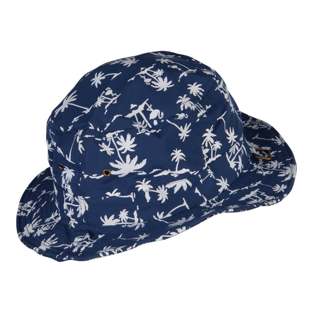 Palm Print Wired Bucket Hat