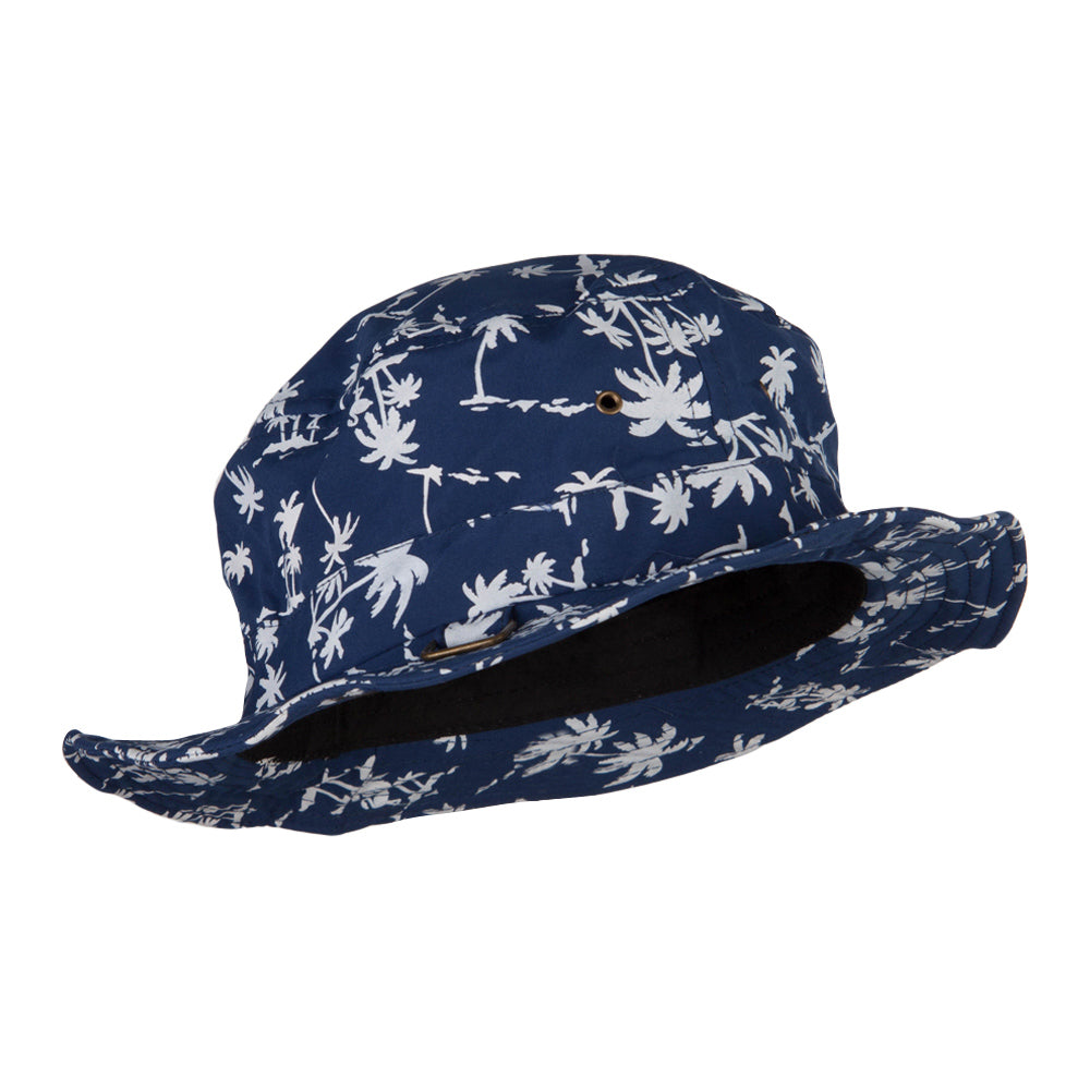 Palm Print Wired Bucket Hat