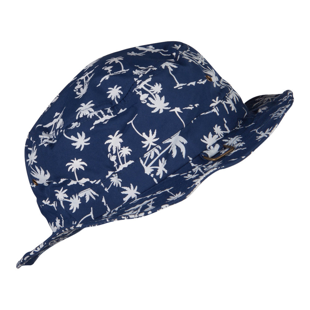 Palm Print Wired Bucket Hat