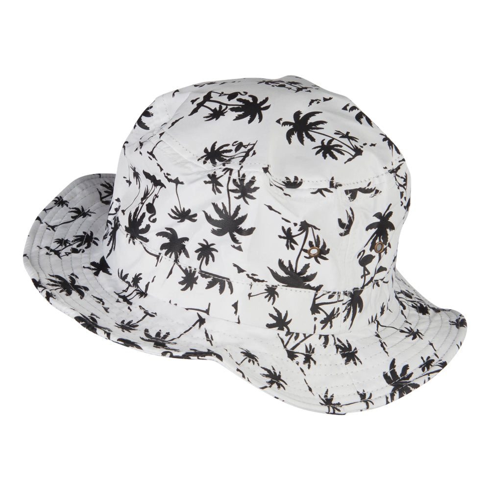 Palm Print Wired Bucket Hat
