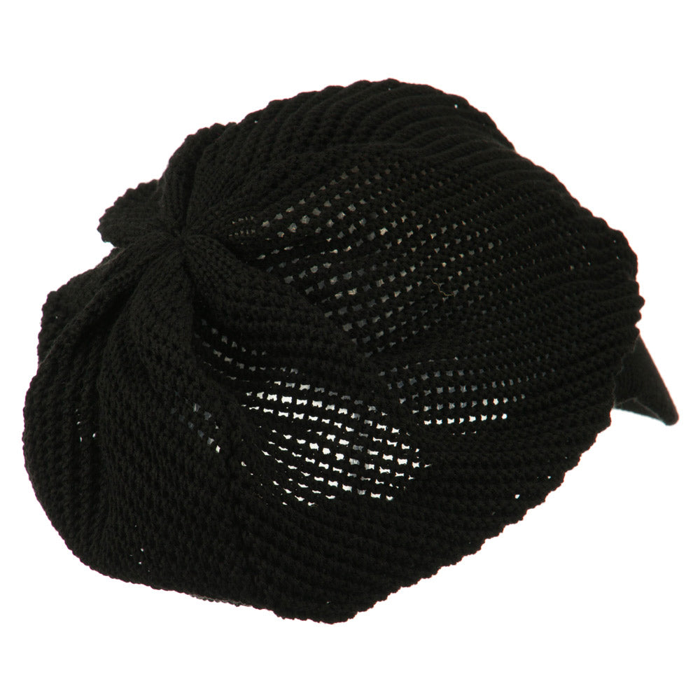 Big Size Mesh Deep Crown Visored Beanie