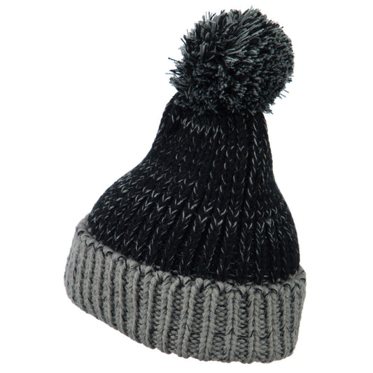 Mixed Tone Acrylic Cuff Beanie