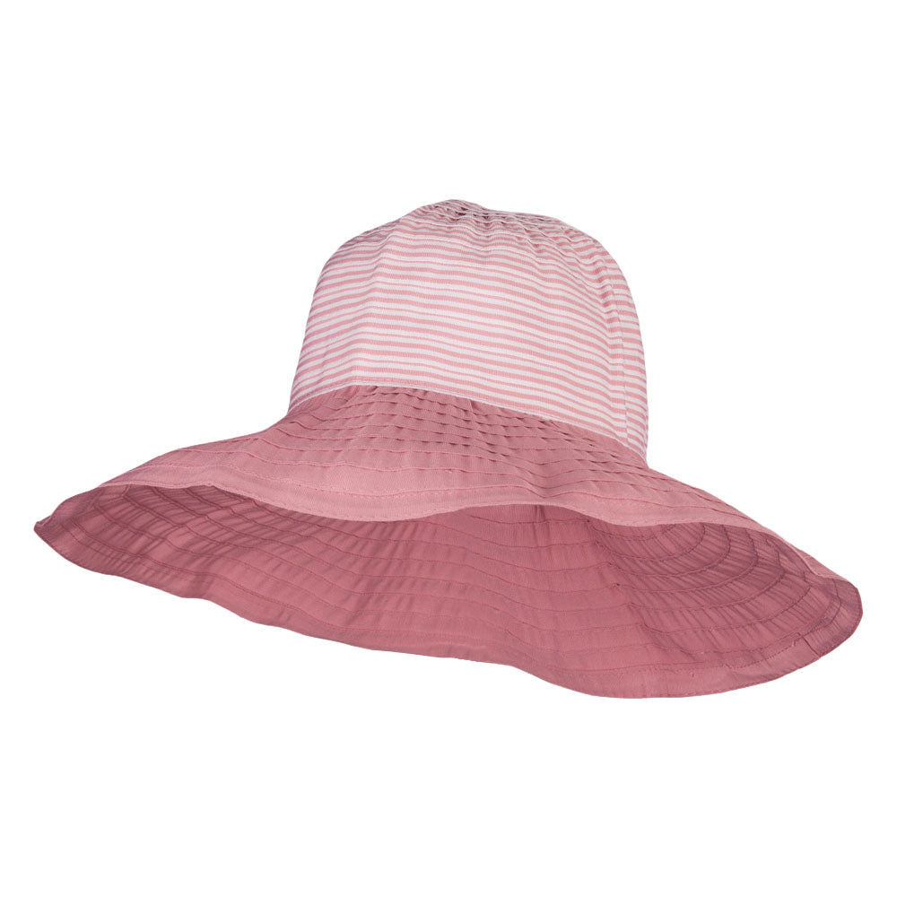 Crushable Ribbon Accent Sun Hat