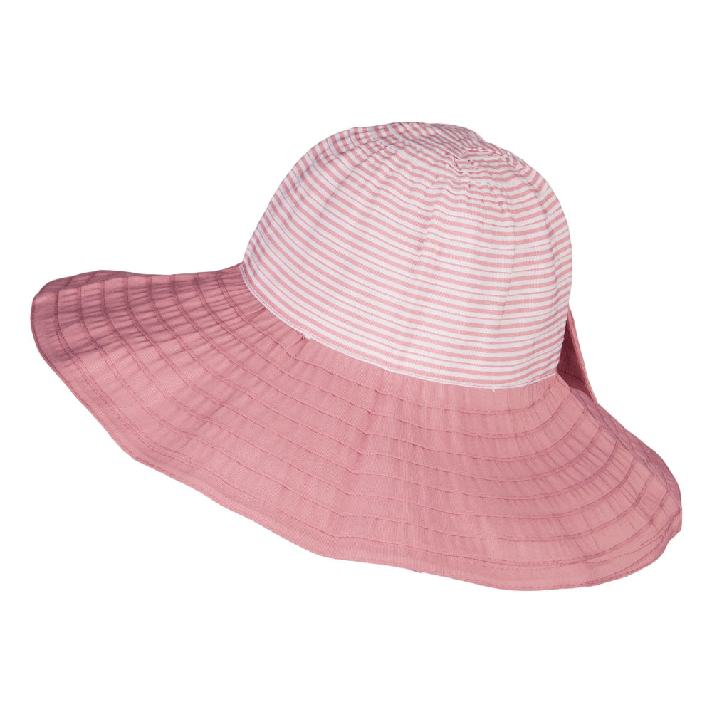 Crushable Ribbon Accent Sun Hat