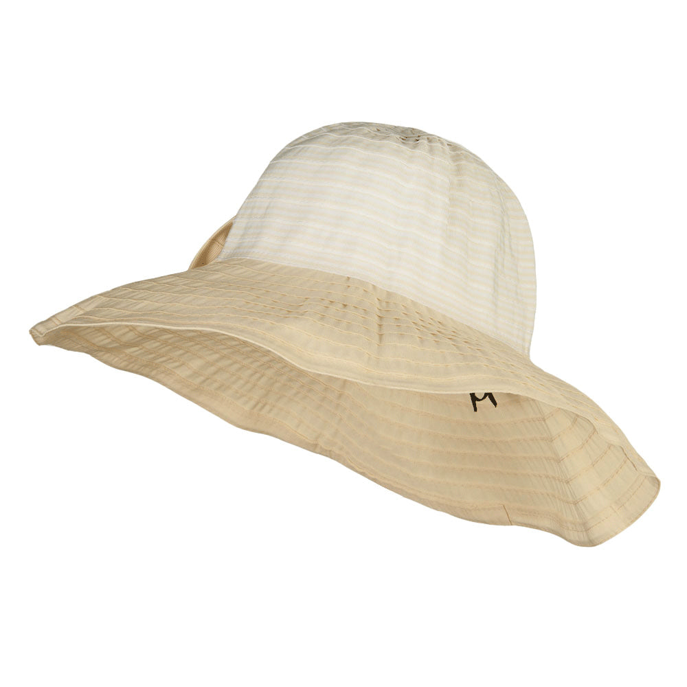 Crushable Ribbon Accent Sun Hat