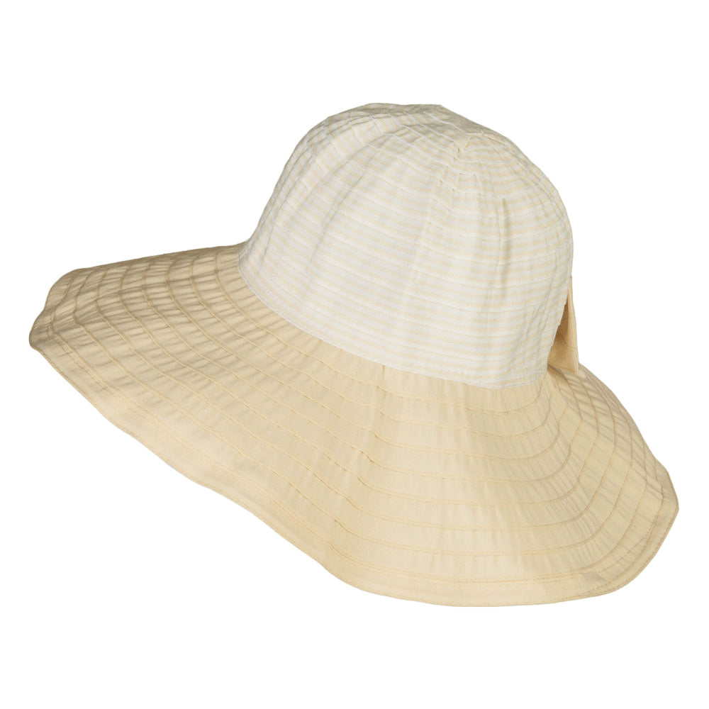 Crushable Ribbon Accent Sun Hat