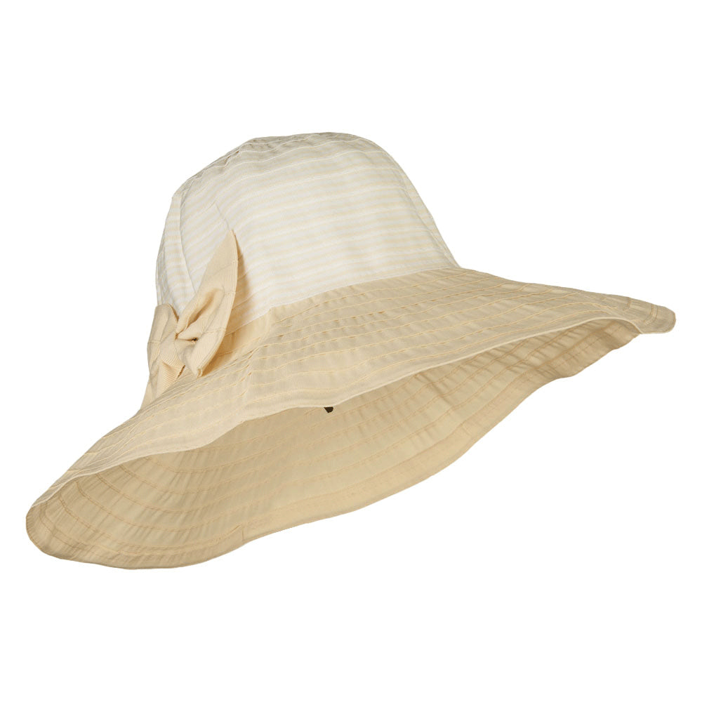 Crushable Ribbon Accent Sun Hat