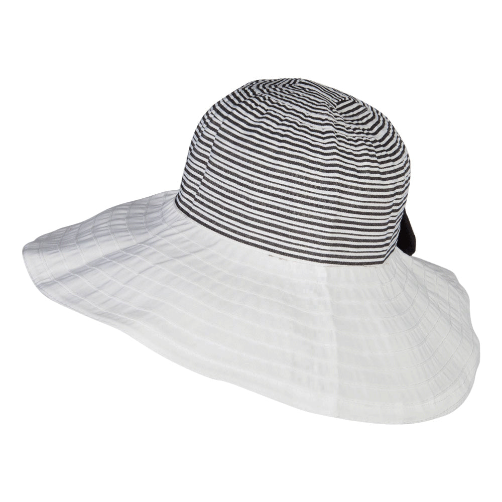 Crushable Ribbon Accent Sun Hat