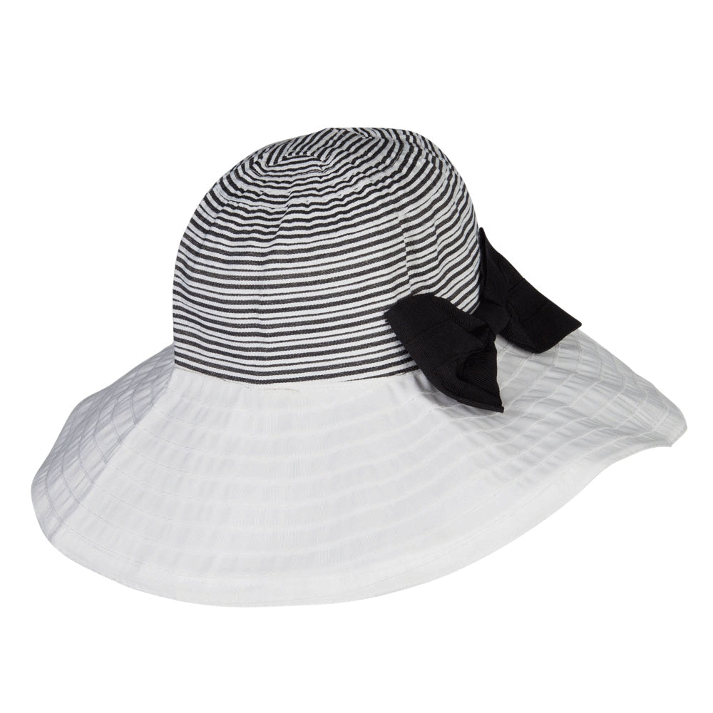 Crushable Ribbon Accent Sun Hat