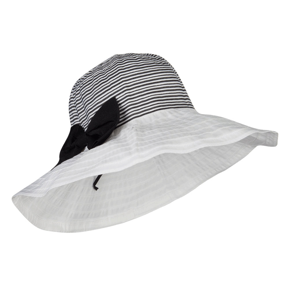 Crushable Ribbon Accent Sun Hat
