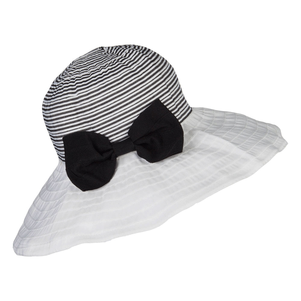 Crushable Ribbon Accent Sun Hat