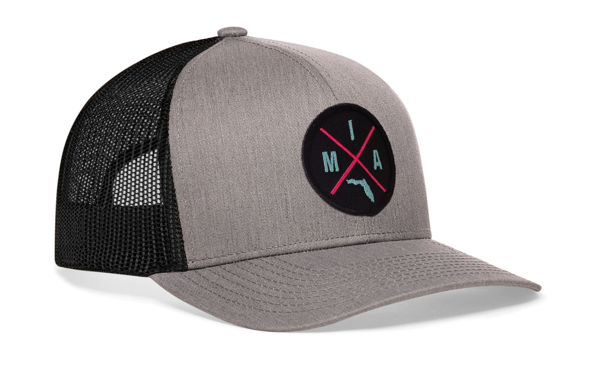 Miami Trucker Hat  |  Pink & Teal MIA X Snapback