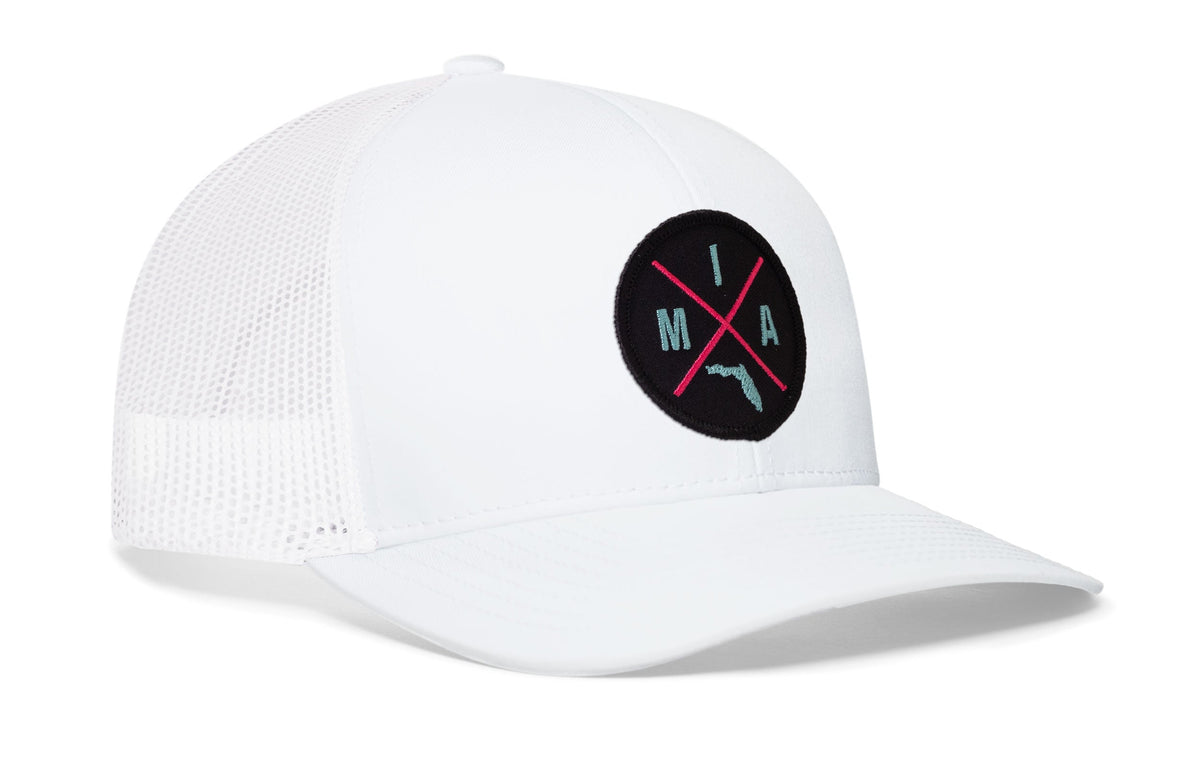Miami Trucker Hat  |  Pink & Teal MIA X Snapback