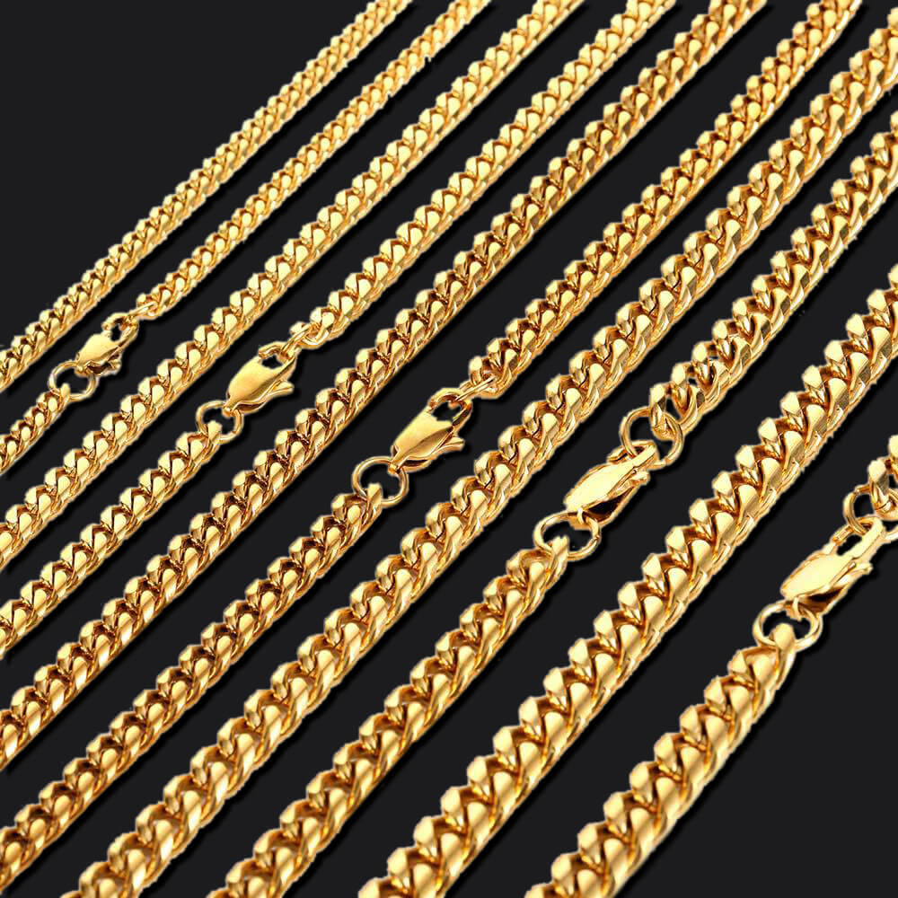 Miami Cuban Stainless Steel Choker Chain Necklace