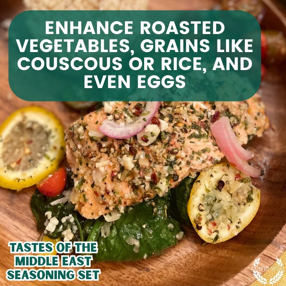 Middle Eastern Seasoning Gift Set - Tastes of The Middle East - Artisanal Spice Blends Six Pack