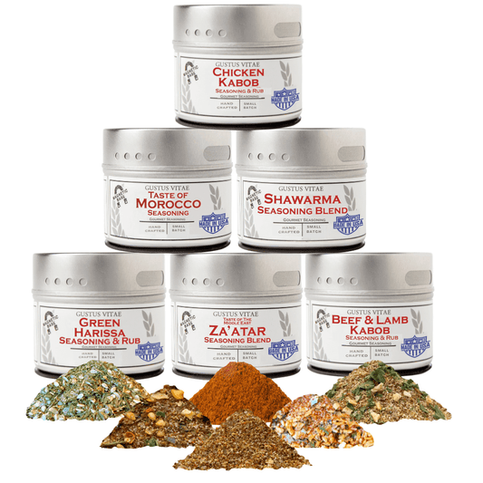 Middle Eastern Seasoning Gift Set - Tastes of The Middle East - Artisanal Spice Blends Six Pack