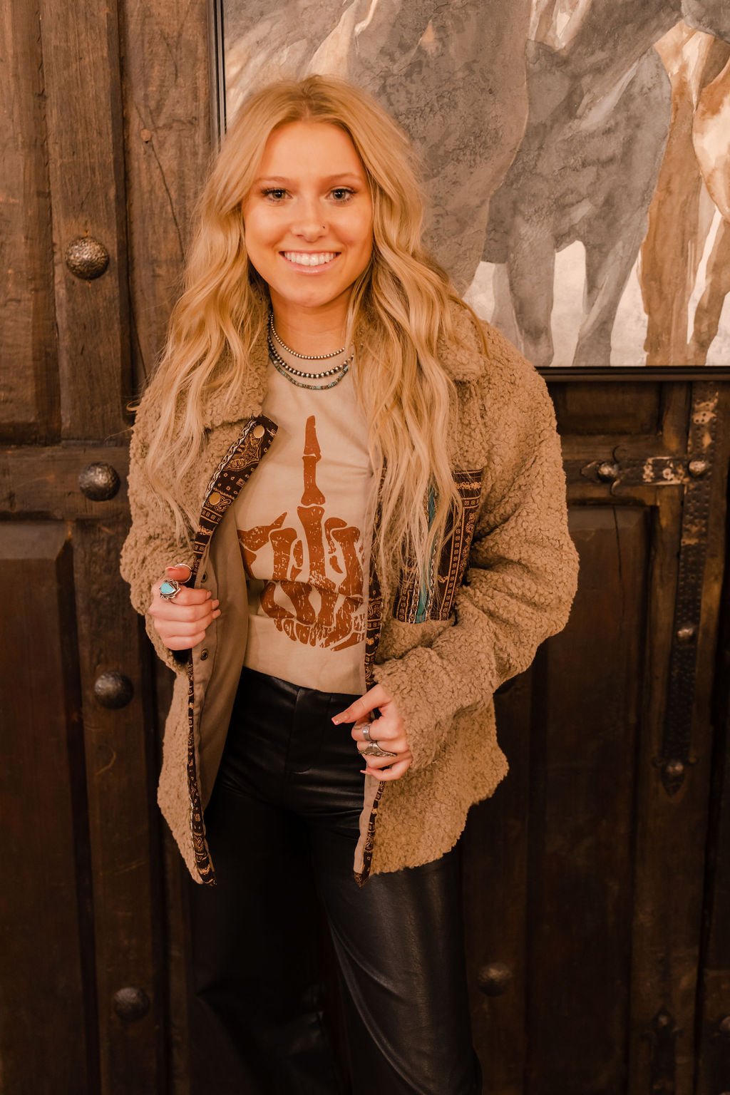 Middle Finger Skeleton Graphic Tee