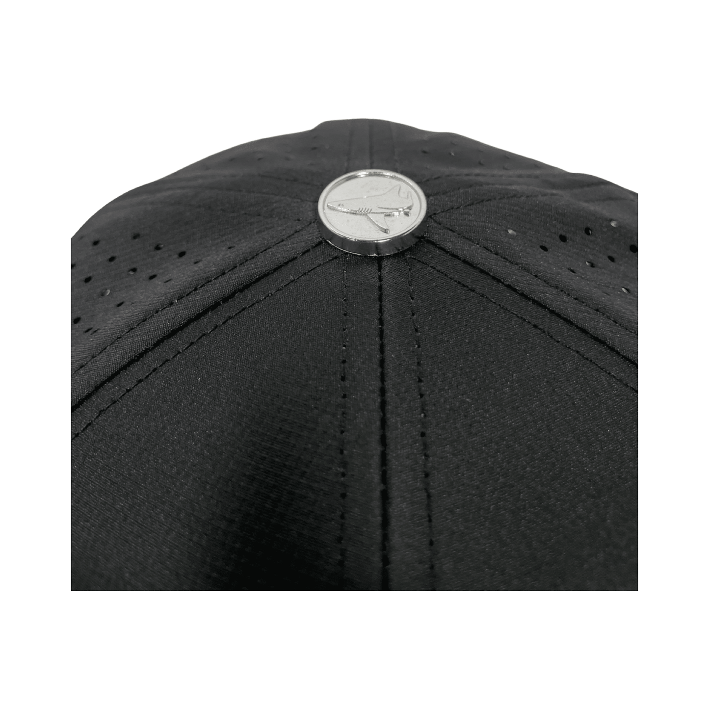 Midnight Black PVC Performance Snapback Hat