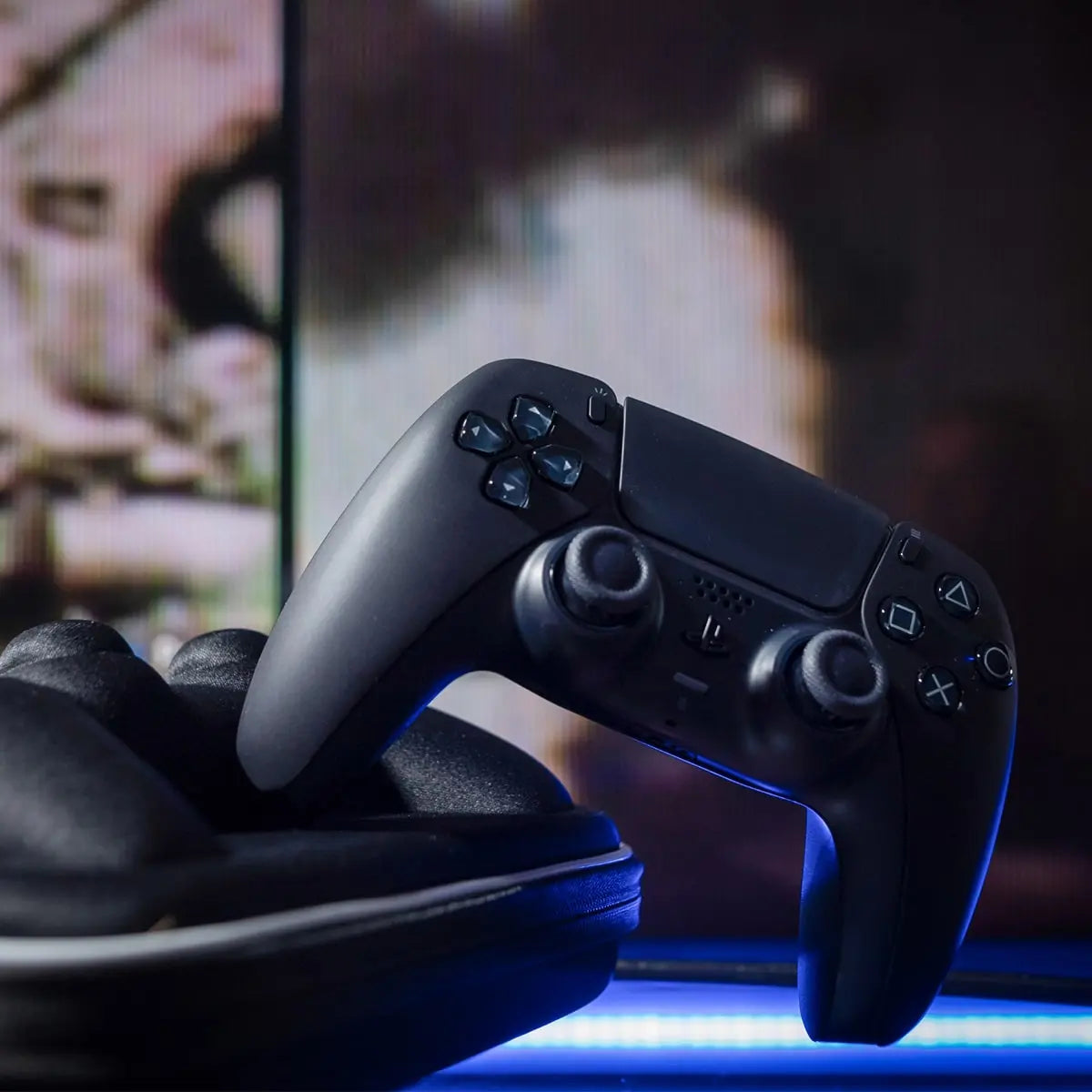 MODDEDZONE MIDNIGHT BLACK PS5 CUSTOM MODDED CONTROLLER