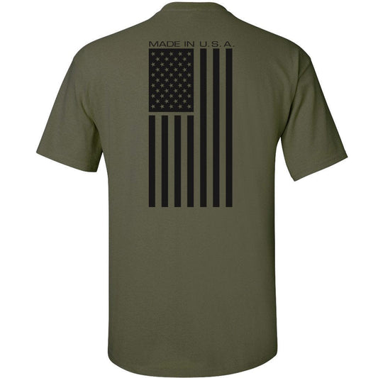 Made in USA Mil-Green T-Shirt - Back Printed