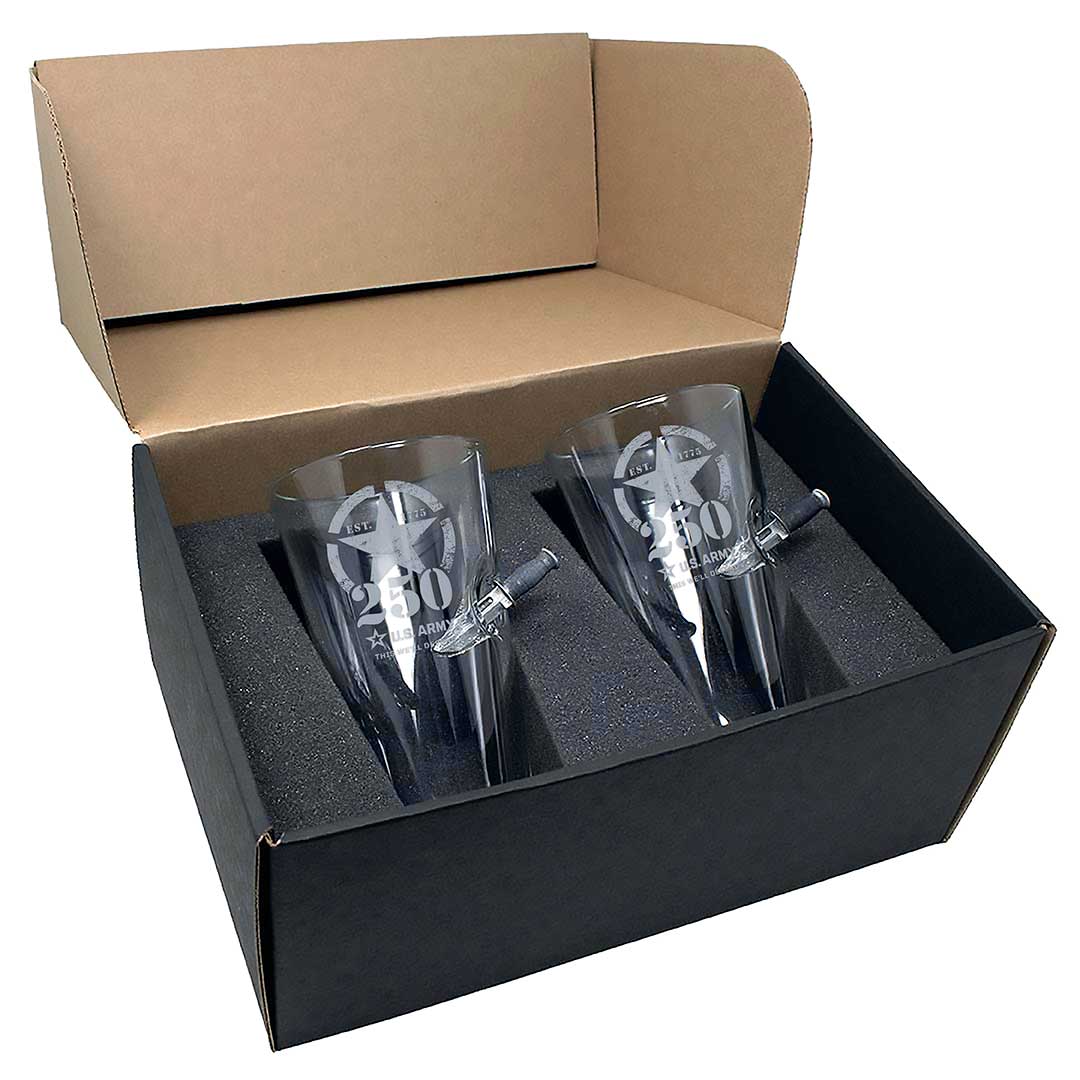 Military 250th Anniversary Glasses
