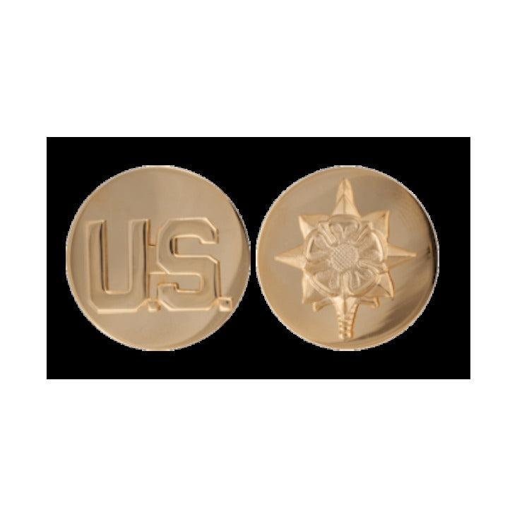 Military Intelligence Enlisted Collar Device Set