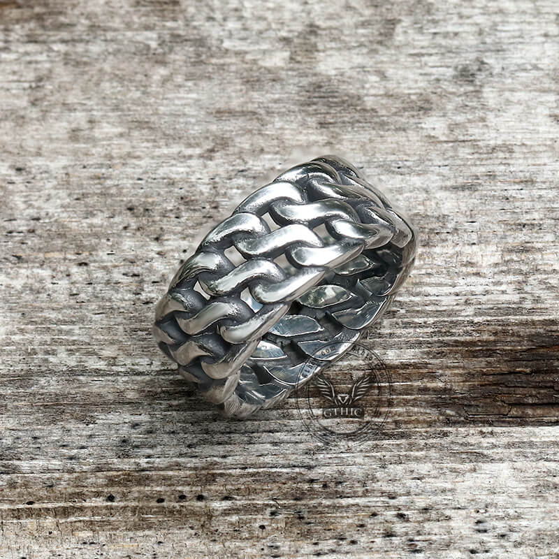 Minimalist Chain Style Stainless Steel Ring