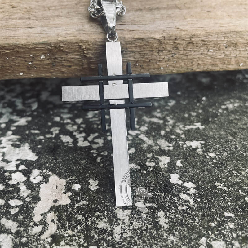 Minimalist Cross Stainless Steel Pendant
