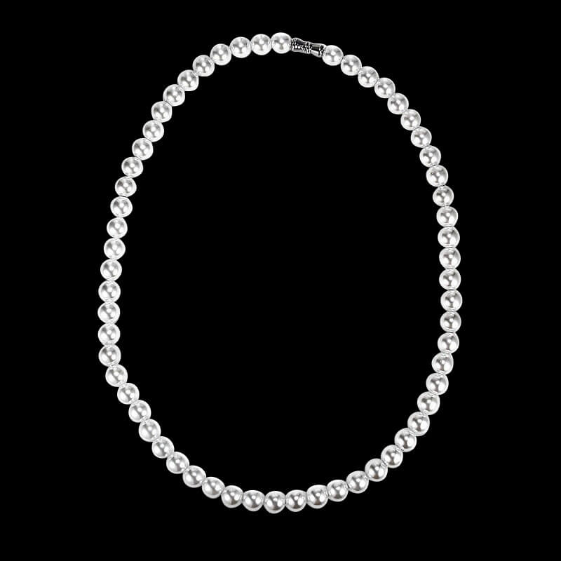 Minimalist Hip Hop Pearl Necklace