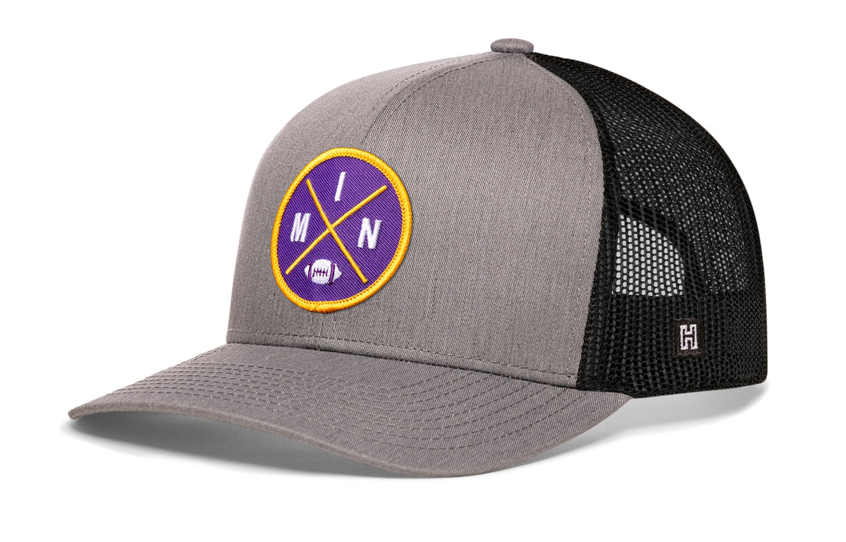 Minneapolis Football Trucker Hat  |  MIN X Snapback